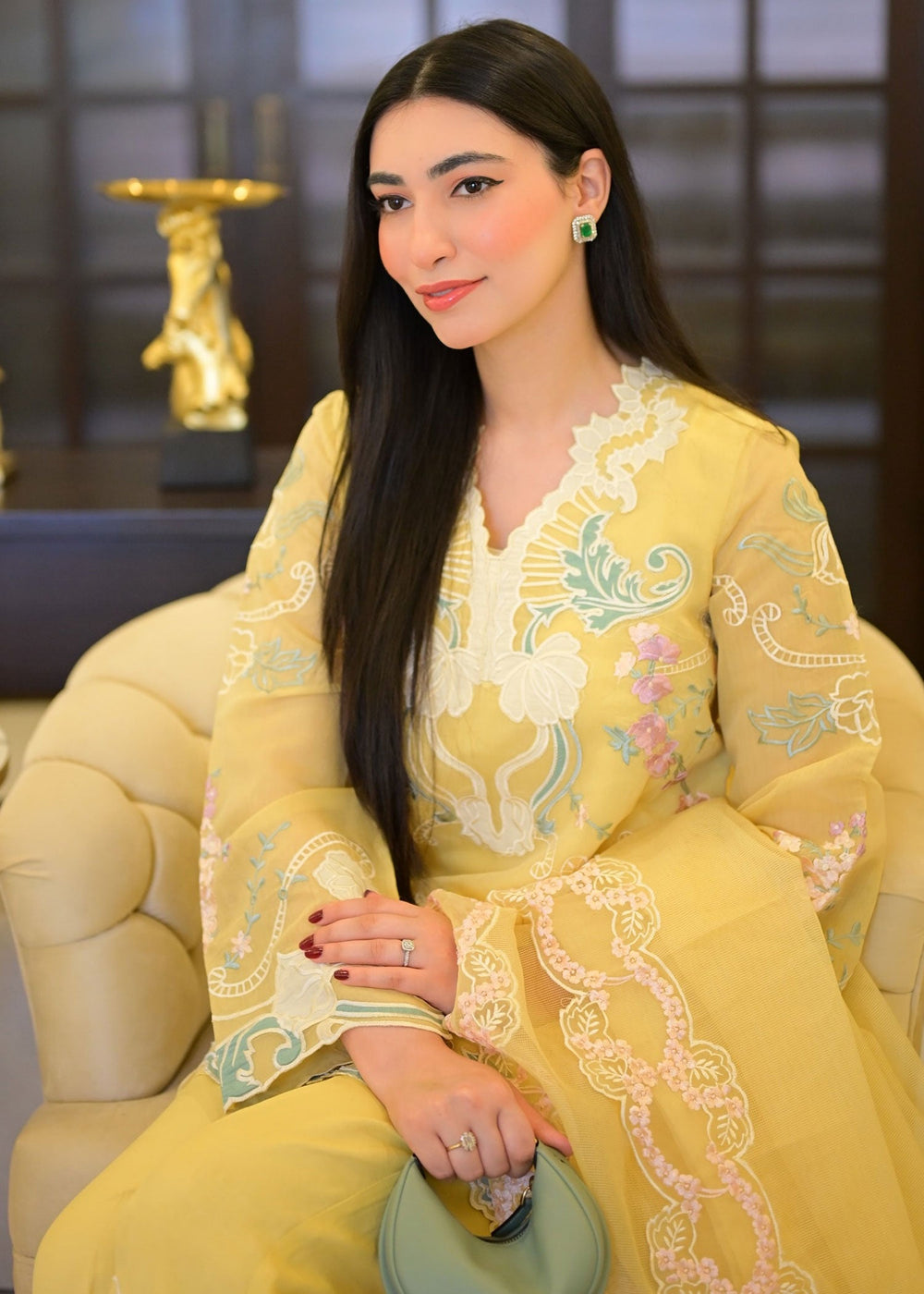 Saira Shakira | Rosea Casual Pret 25 | Dandelion Hues by Saira Shakira - Designer Dress  - Type : Ladies Clothes - Available at Libayah - 100% Original 