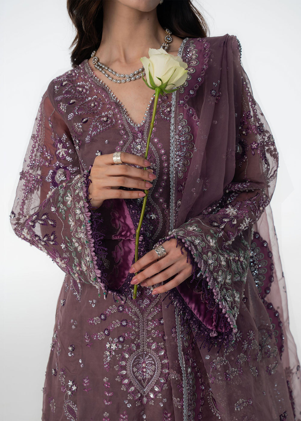 Sadaf Fawad Khan | Festive 25 | Wistful Mauve by Sadaf Fawad Khan - Designer Dress  - Type : Ladies Clothes - Available at Libayah - 100% Original 