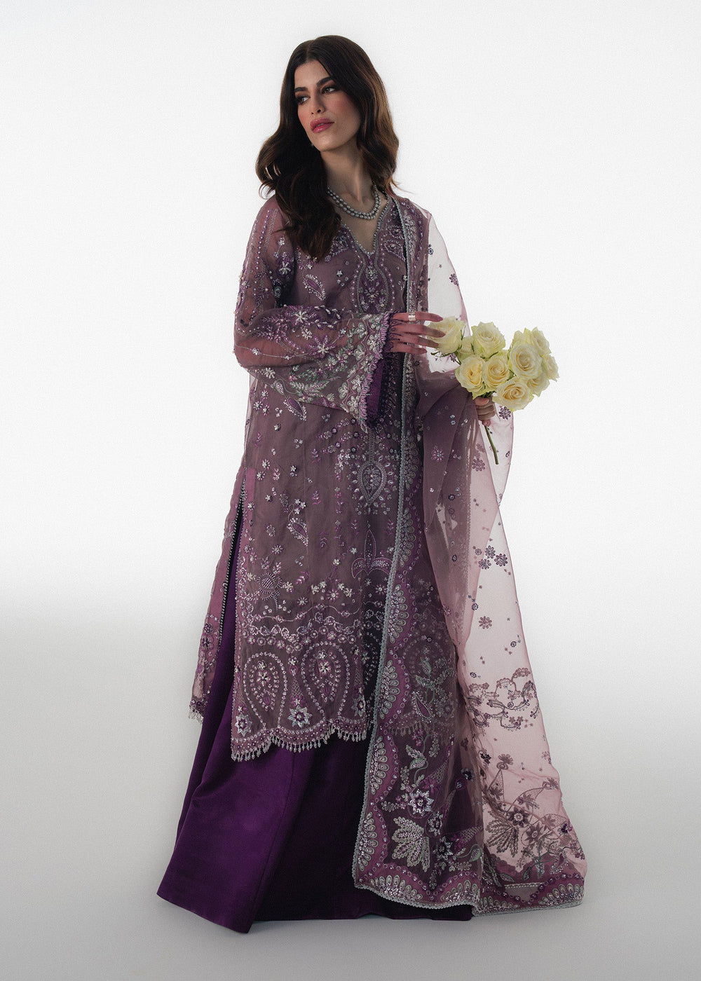 Sadaf Fawad Khan | Festive 25 | Wistful Mauve by Sadaf Fawad Khan - Designer Dress  - Type : Ladies Clothes - Available at Libayah - 100% Original 