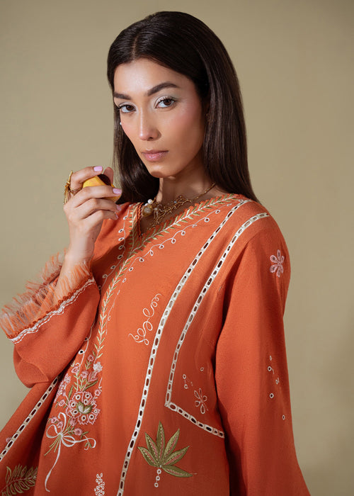 Amber Aura – authentic Pakistani dress from the Saira Shakira Basic Pret 25 collection for women in the UK.