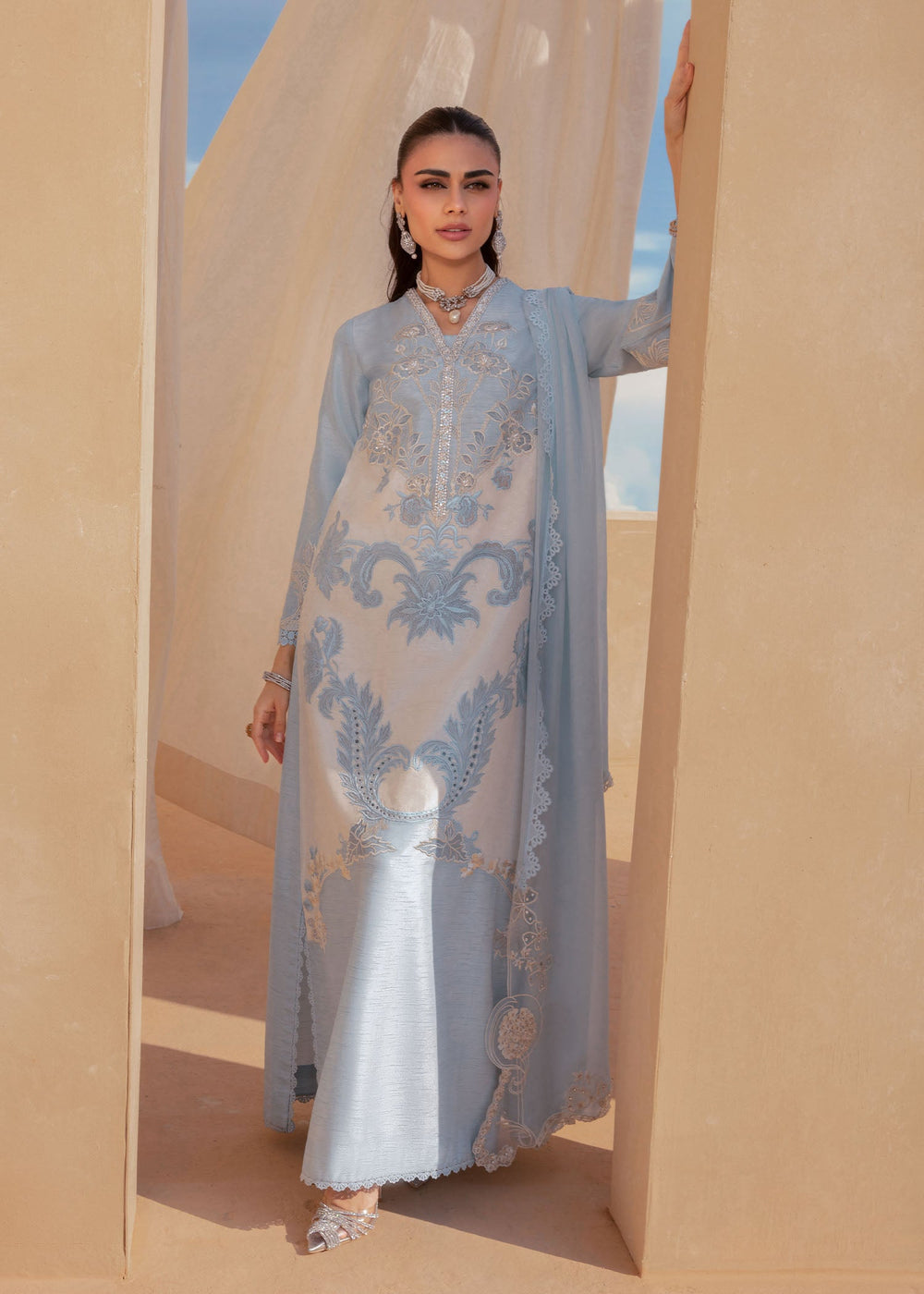 Saira Shakira | Rosea Casual Pret 25 | Keshi by Saira Shakira - Designer Dress  - Type : Ladies Clothes - Available at Libayah - 100% Original 