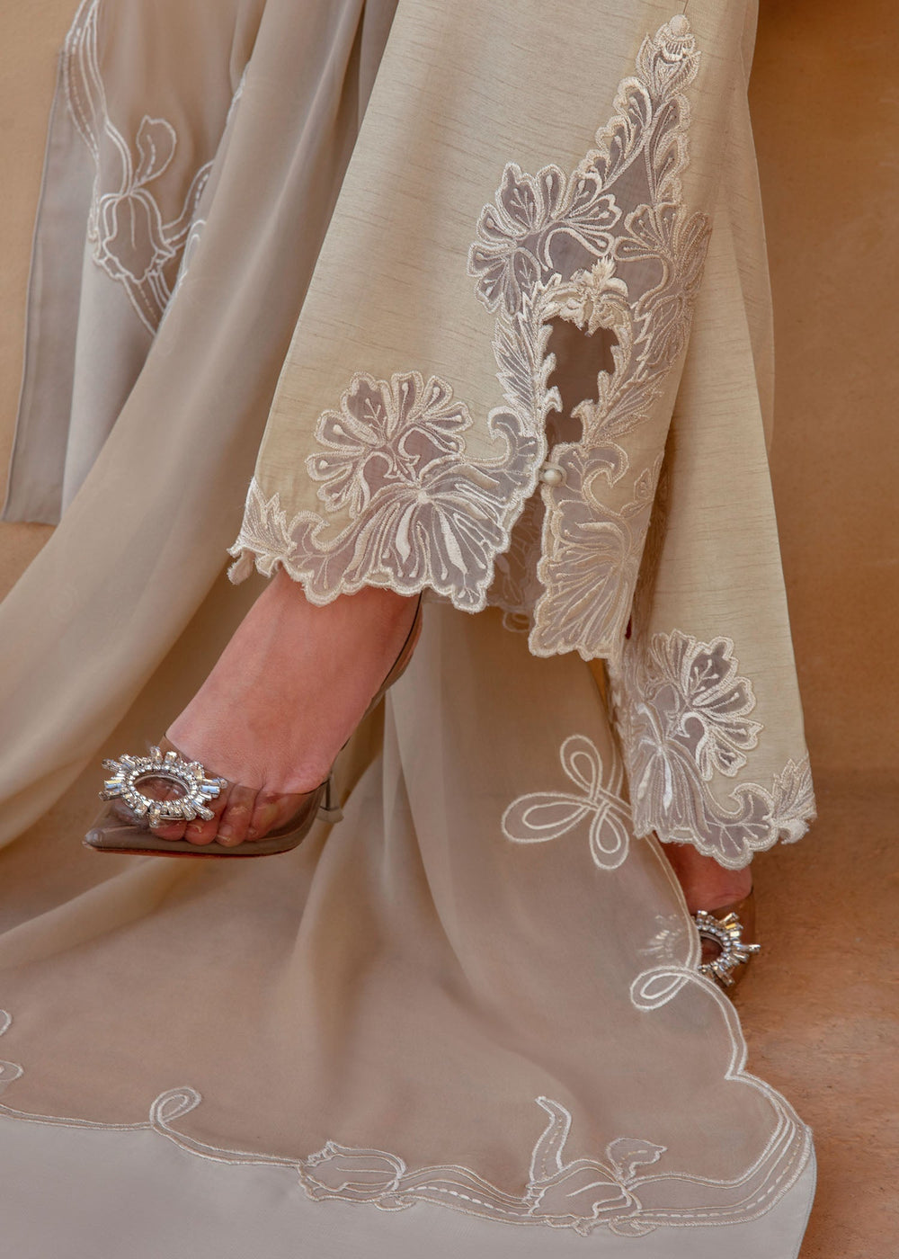 Saira Shakira | Rosea Casual Pret 25 | Latte Glow by Saira Shakira - Designer Dress  - Type : Ladies Clothes - Available at Libayah - 100% Original 