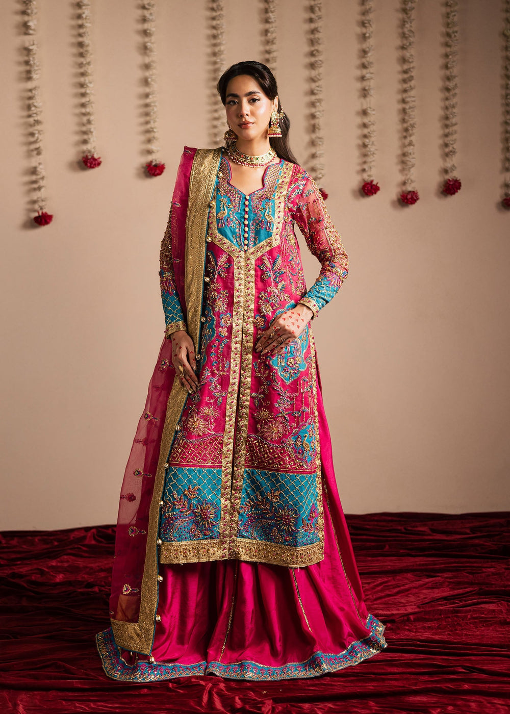 Maria Osama Khan | Jhil Mil Wedding Festive | Gulaboo - Maria Osama by Maria Osama Khan - Designer Dress  - Type : Ladies Clothes - Available at Libayah - 100% Original 