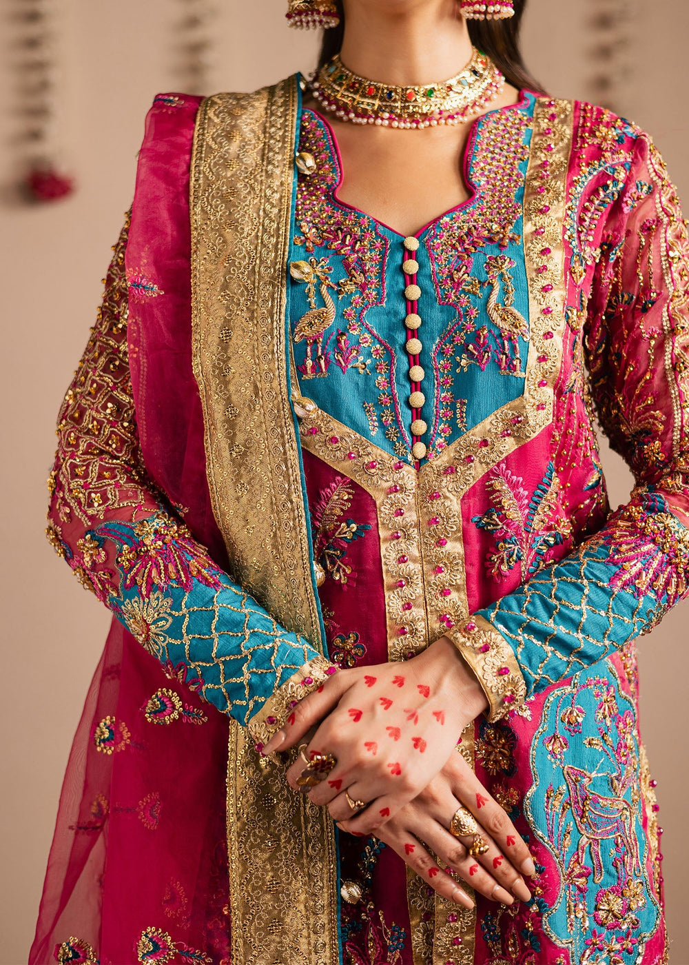 Maria Osama Khan | Jhil Mil Wedding Festive | Gulaboo - Maria Osama by Maria Osama Khan - Designer Dress  - Type : Ladies Clothes - Available at Libayah - 100% Original 