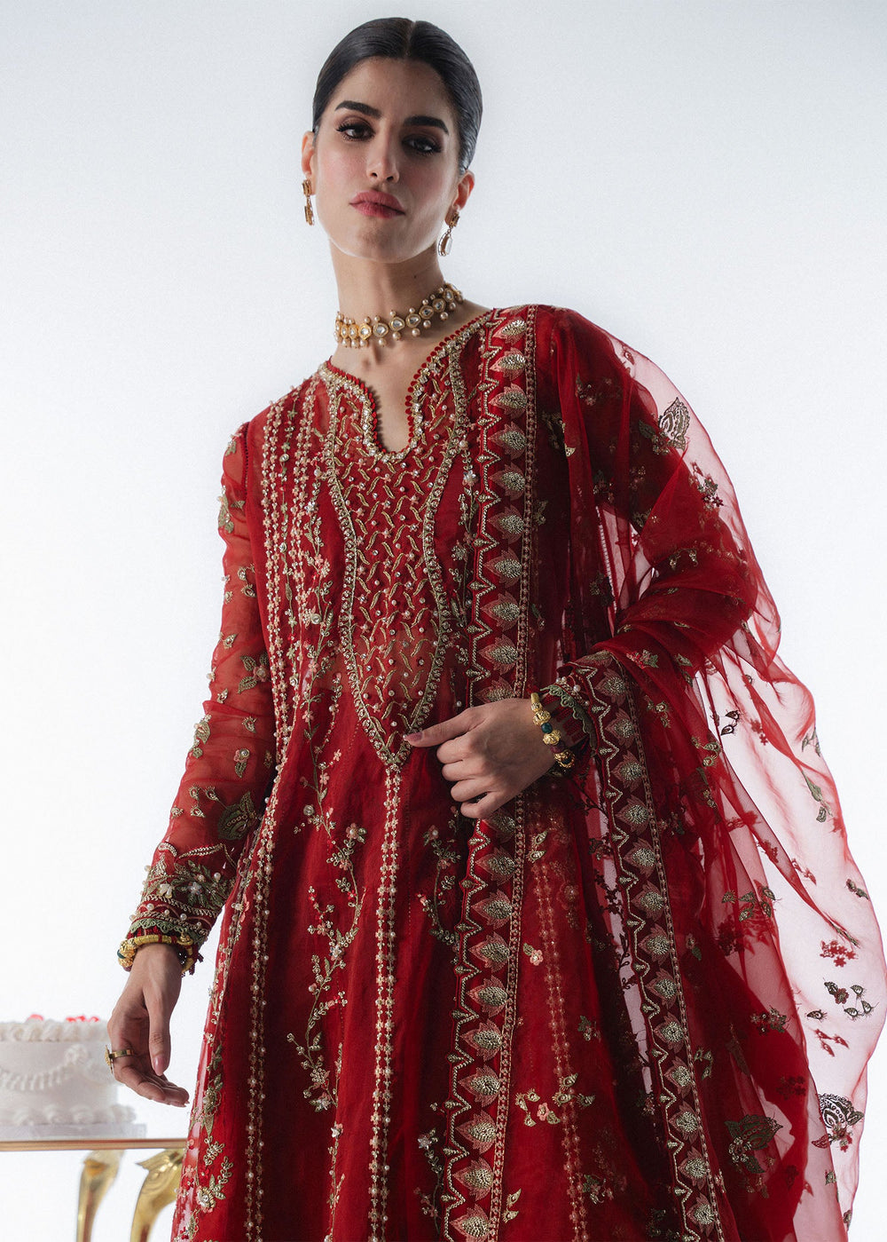 Sadaf Fawad Khan | Festive 25 | Scarlet by Sadaf Fawad Khan - Designer Dress  - Type : Ladies Clothes - Available at Libayah - 100% Original 