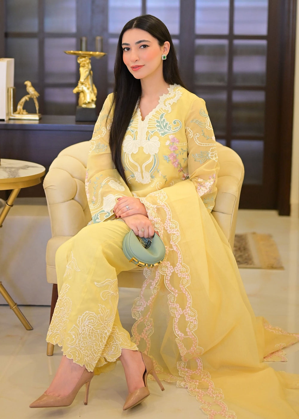 Saira Shakira | Rosea Casual Pret 25 | Dandelion Hues by Saira Shakira - Designer Dress  - Type : Ladies Clothes - Available at Libayah - 100% Original 