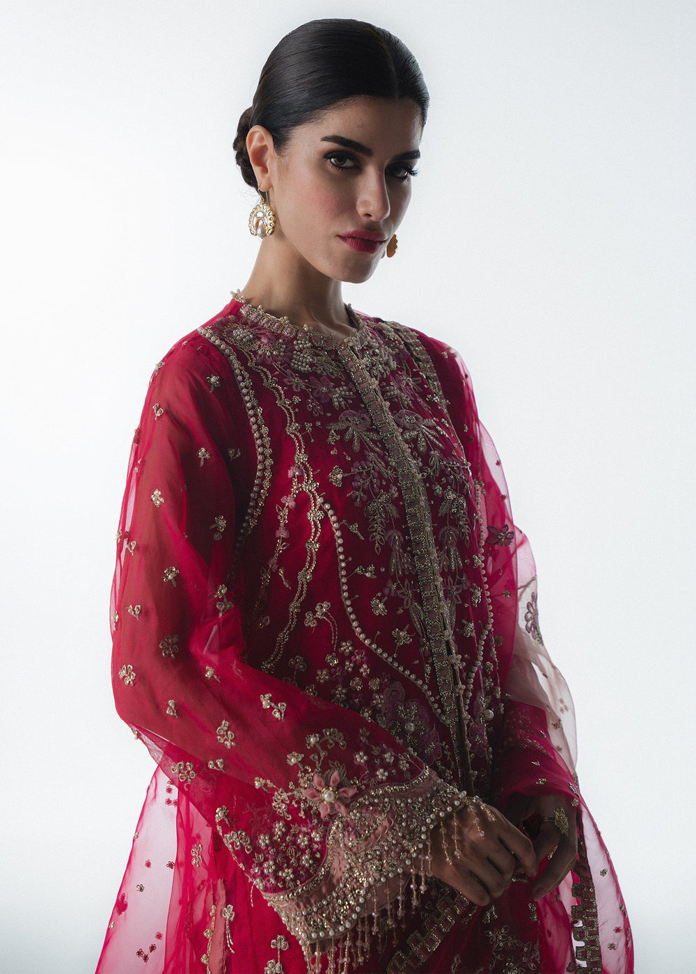 Sadaf Fawad Khan | Festive 25 | Fuschia Rose by Sadaf Fawad Khan - Designer Dress  - Type : Ladies Clothes - Available at Libayah - 100% Original 