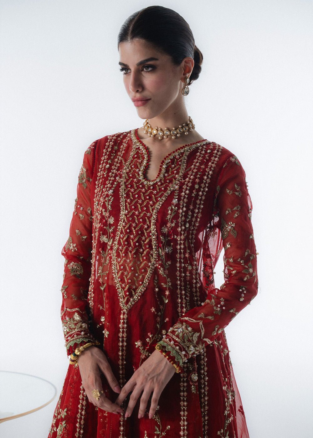 Sadaf Fawad Khan | Festive 25 | Scarlet by Sadaf Fawad Khan - Designer Dress  - Type : Ladies Clothes - Available at Libayah - 100% Original 