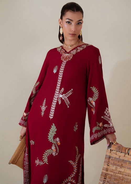 Flame – authentic Pakistani dress from the Saira Shakira Basic Pret 25 collection for women in the UK.