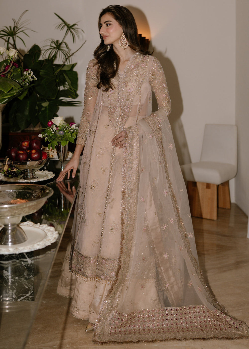 Sadaf Fawad Khan | Festive 25 | Ivory Celeste by Sadaf Fawad Khan - Designer Dress  - Type : Ladies Clothes - Available at Libayah - 100% Original 
