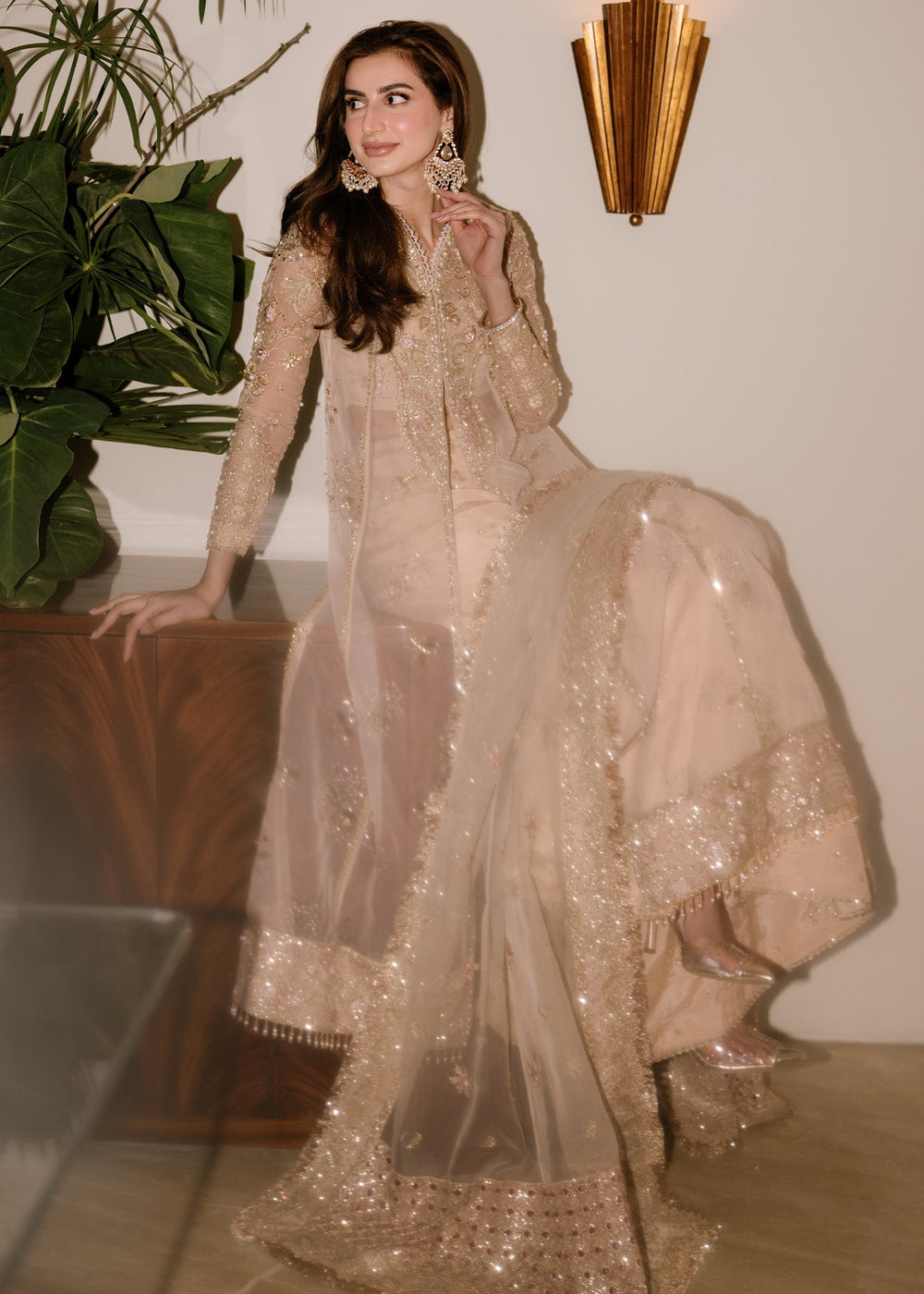 Sadaf Fawad Khan | Festive 25 | Ivory Celeste by Sadaf Fawad Khan - Designer Dress  - Type : Ladies Clothes - Available at Libayah - 100% Original 