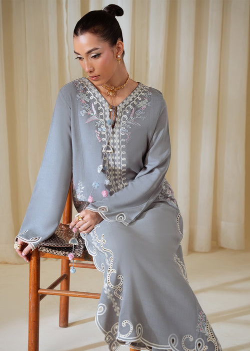 Sapphire Whisper – authentic Pakistani dress from the Saira Shakira Basic Pret 25 collection for women in the UK.