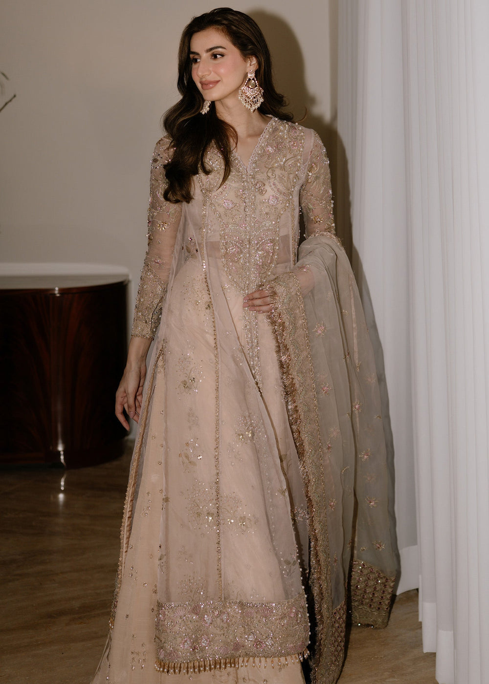 Sadaf Fawad Khan | Festive 25 | Ivory Celeste by Sadaf Fawad Khan - Designer Dress  - Type : Ladies Clothes - Available at Libayah - 100% Original 