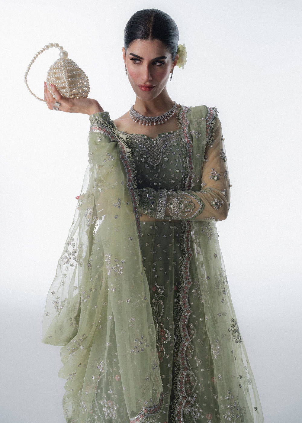 Sadaf Fawad Khan | Festive 25 | Seafoam by Sadaf Fawad Khan - Designer Dress  - Type : Ladies Clothes - Available at Libayah - 100% Original 