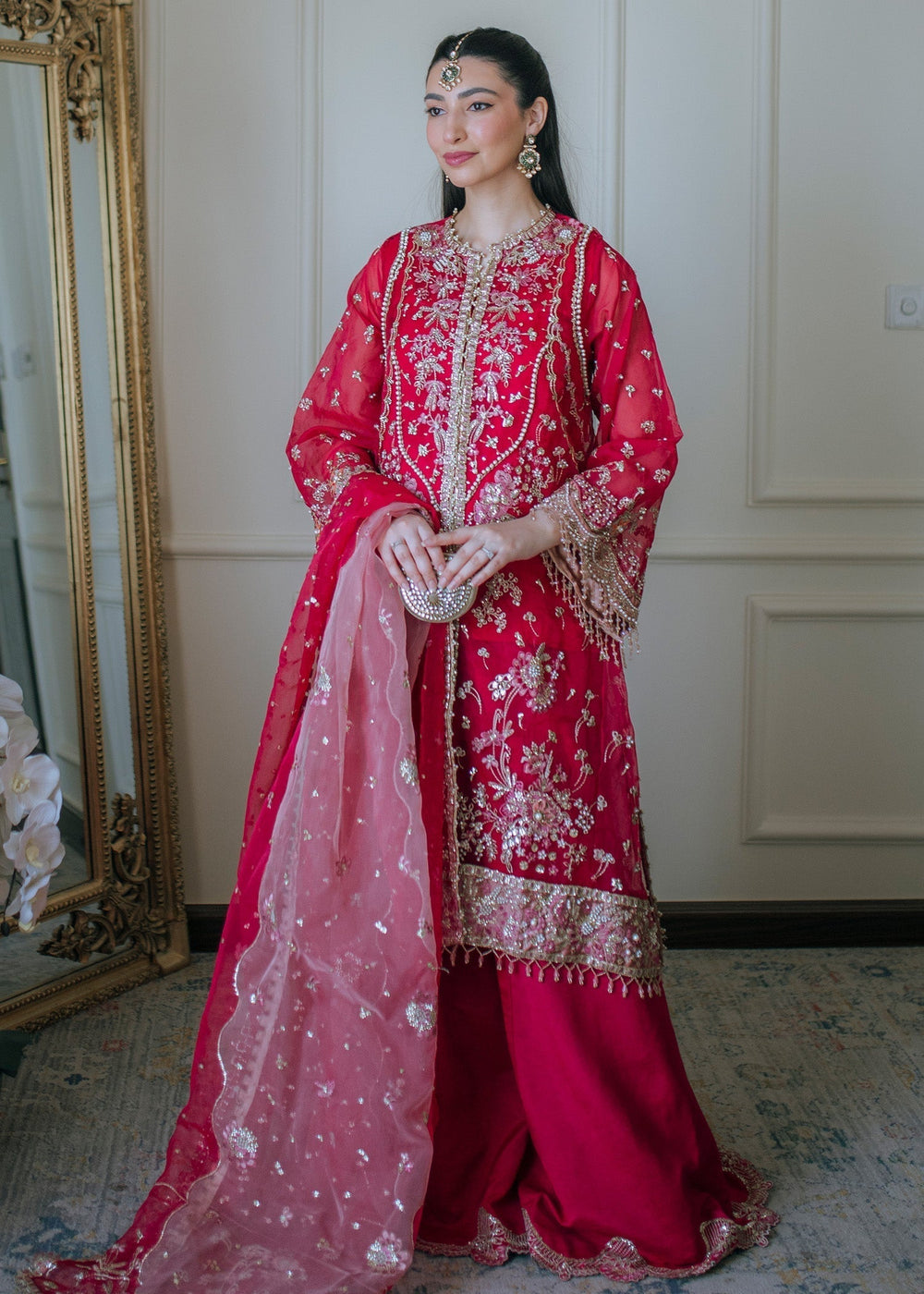 Sadaf Fawad Khan | Festive 25 | Fuschia Rose by Sadaf Fawad Khan - Designer Dress  - Type : Ladies Clothes - Available at Libayah - 100% Original 