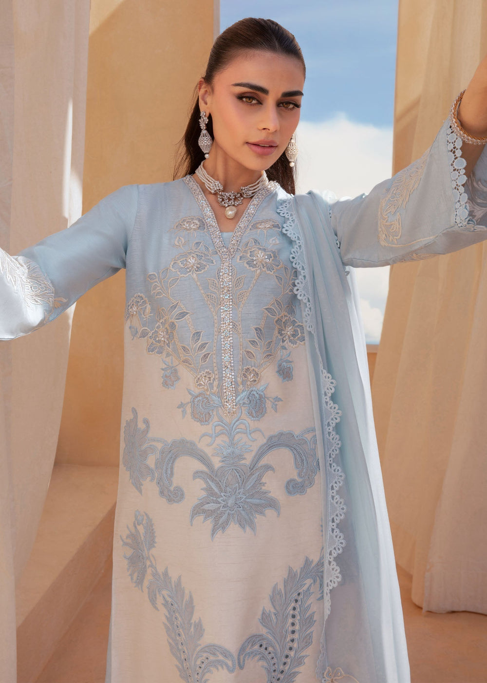 Saira Shakira | Rosea Casual Pret 25 | Keshi by Saira Shakira - Designer Dress  - Type : Ladies Clothes - Available at Libayah - 100% Original 