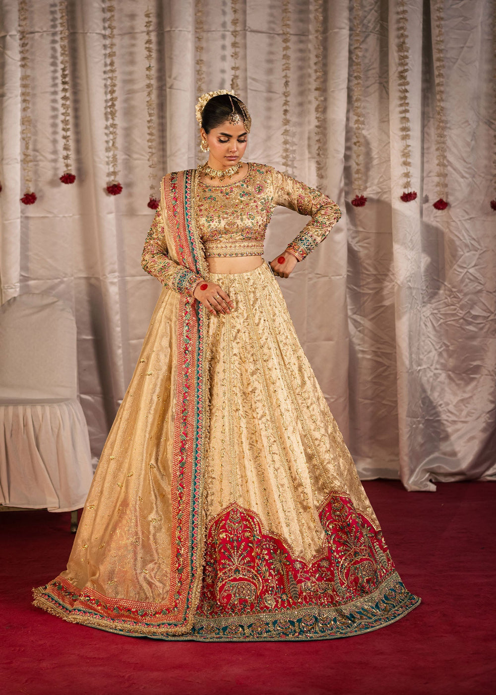 Maria Osama Khan | Jhil Mil Wedding Festive | Danak - Maria Osama by Maria Osama Khan - Designer Dress  - Type : Ladies Clothes - Available at Libayah - 100% Original 