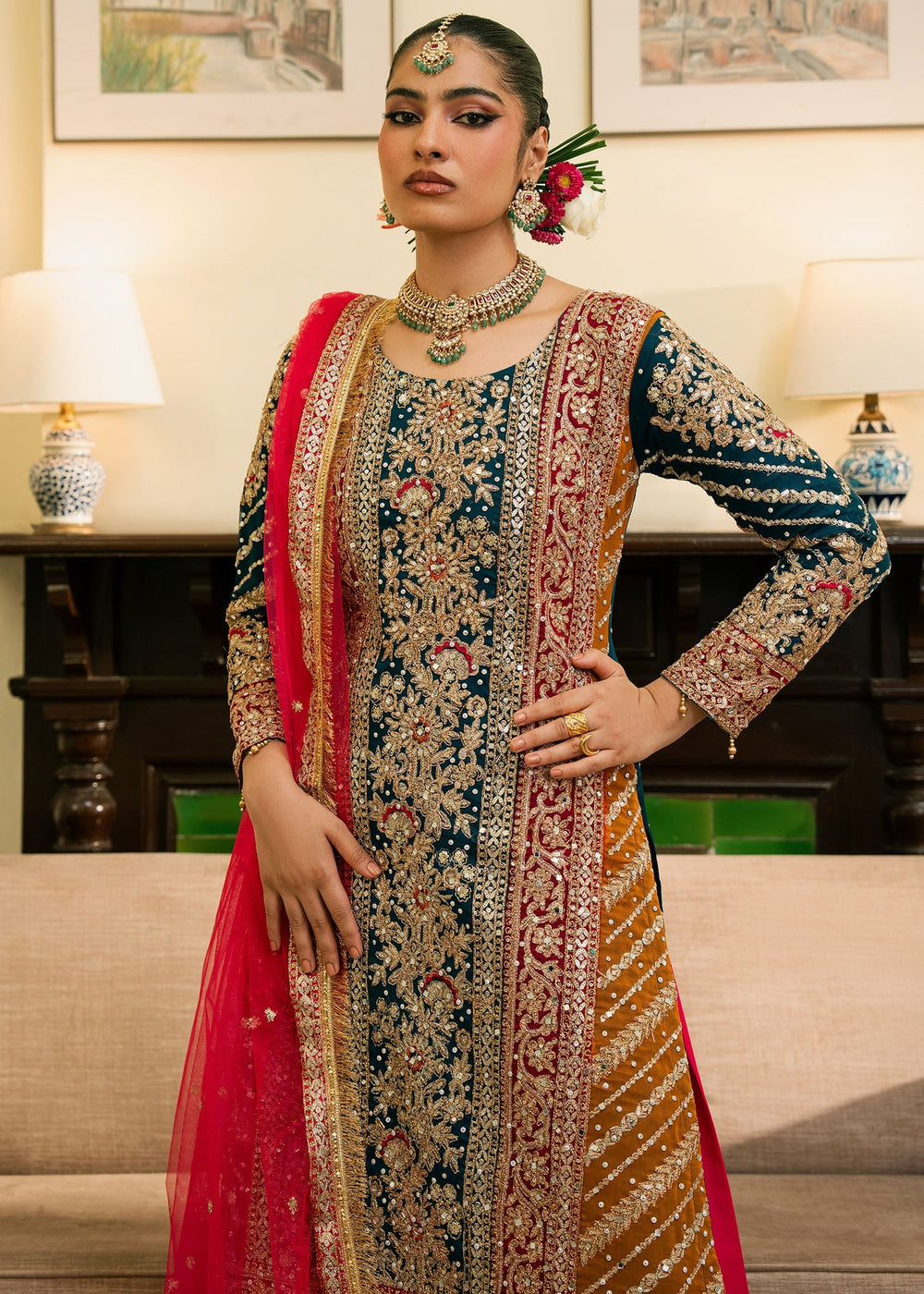 Haseens | Nawabzadi Formals |  Suroori by Haseens - Designer Dress  - Type : Ladies Clothes - Available at Libayah - 100% Original 