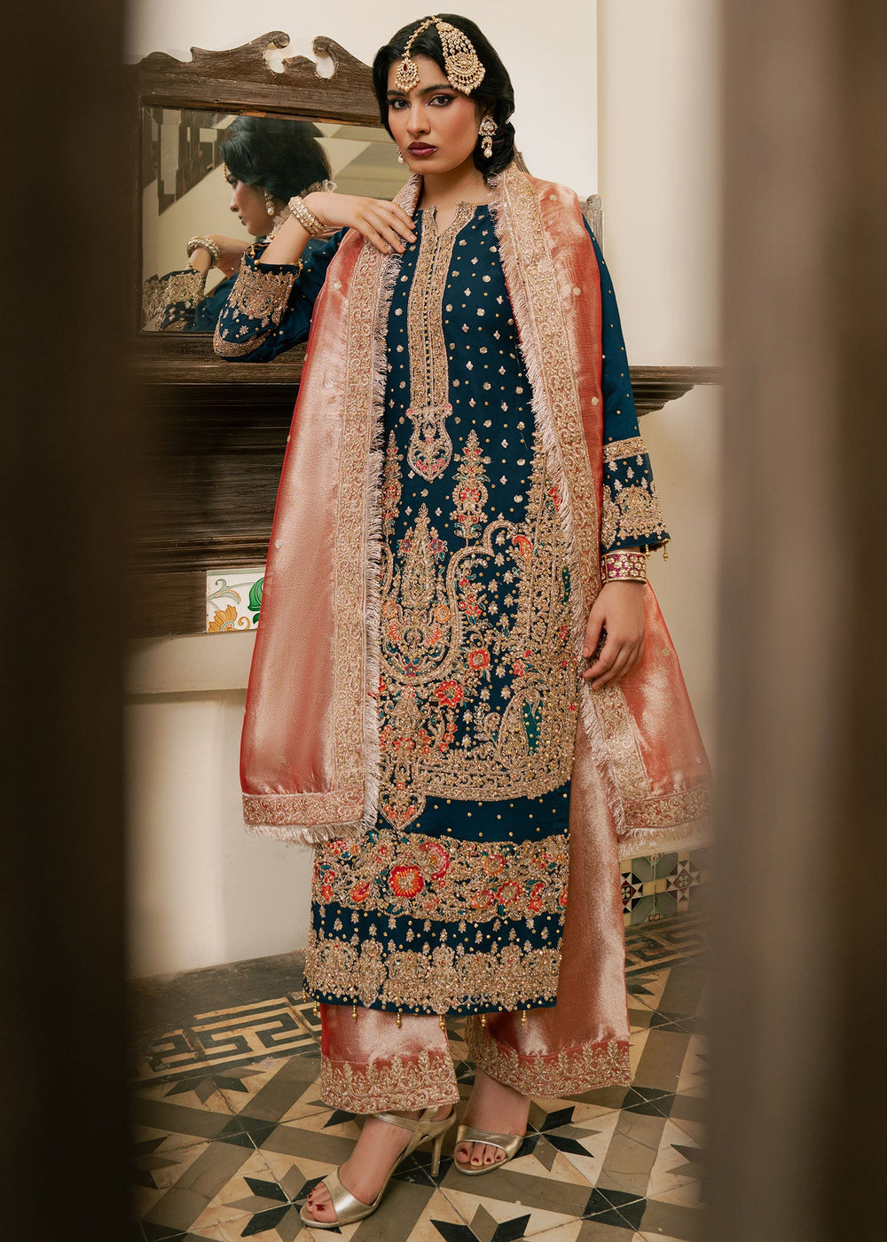 Haseens | Nawabzadi Formals | Mahin�b by Haseens - Designer Dress  - Type : Ladies Clothes - Available at Libayah - 100% Original 