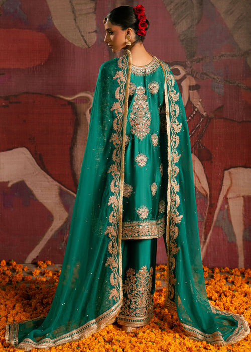 Haseens | Gehna Formals | Zamarud by Haseens - Designer Dress  - Type : Ladies Clothes - Available at Libayah - 100% Original 