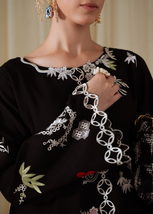 Dark Dust – authentic Pakistani dress from the Saira Shakira Basic Pret 25 collection for women in the UK.