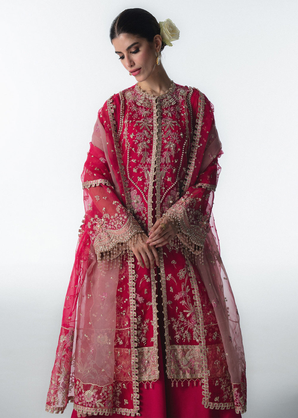 Sadaf Fawad Khan | Festive 25 | Fuschia Rose by Sadaf Fawad Khan - Designer Dress  - Type : Ladies Clothes - Available at Libayah - 100% Original 