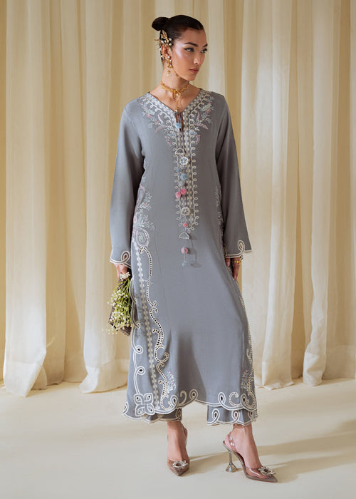 Sapphire Whisper – authentic Pakistani dress from the Saira Shakira Basic Pret 25 collection for women in the UK.