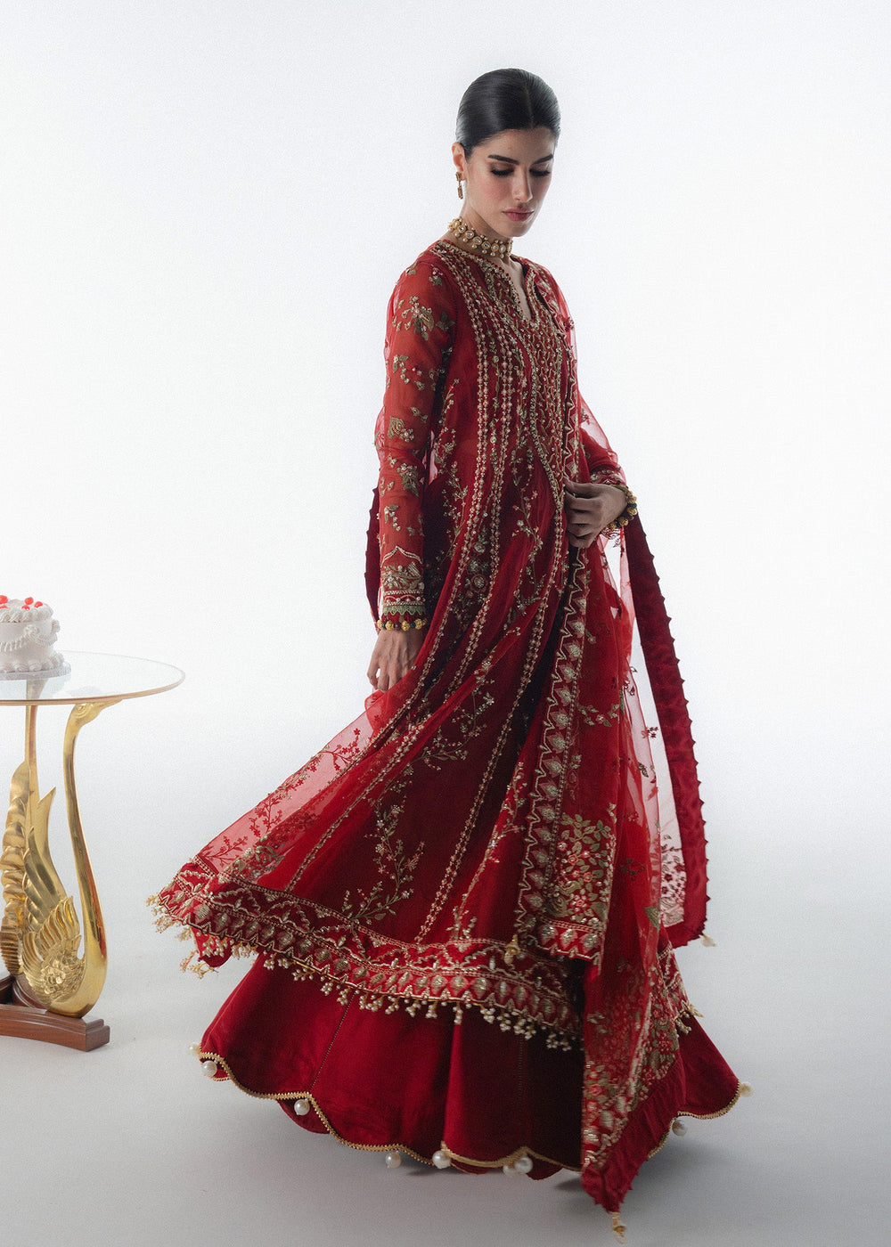Sadaf Fawad Khan | Festive 25 | Scarlet by Sadaf Fawad Khan - Designer Dress  - Type : Ladies Clothes - Available at Libayah - 100% Original 