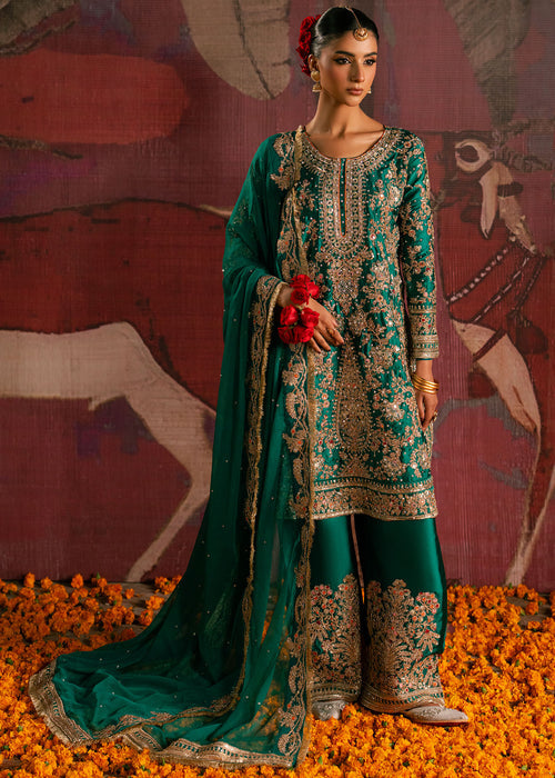 Haseens | Gehna Formals | Zamarud by Haseens - Designer Dress  - Type : Ladies Clothes - Available at Libayah - 100% Original 