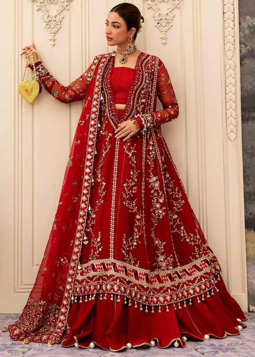 Scarlet – authentic Pakistani dress from the Sadaf Fawad Khan Wedding Festive 25 collection for women in the UK