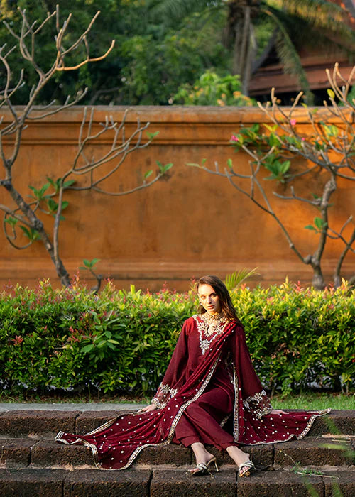 Mehak Yaqoob | Marvi Collection | Ruby by Mehak Yaqoob - Designer Dress - Type: Ladies Clothes - Available at Libayah - 100% Original