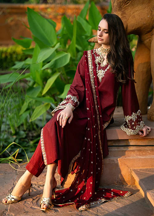 Mehak Yaqoob | Marvi Collection | Ruby by Mehak Yaqoob - Designer Dress - Type: Ladies Clothes - Available at Libayah - 100% Original