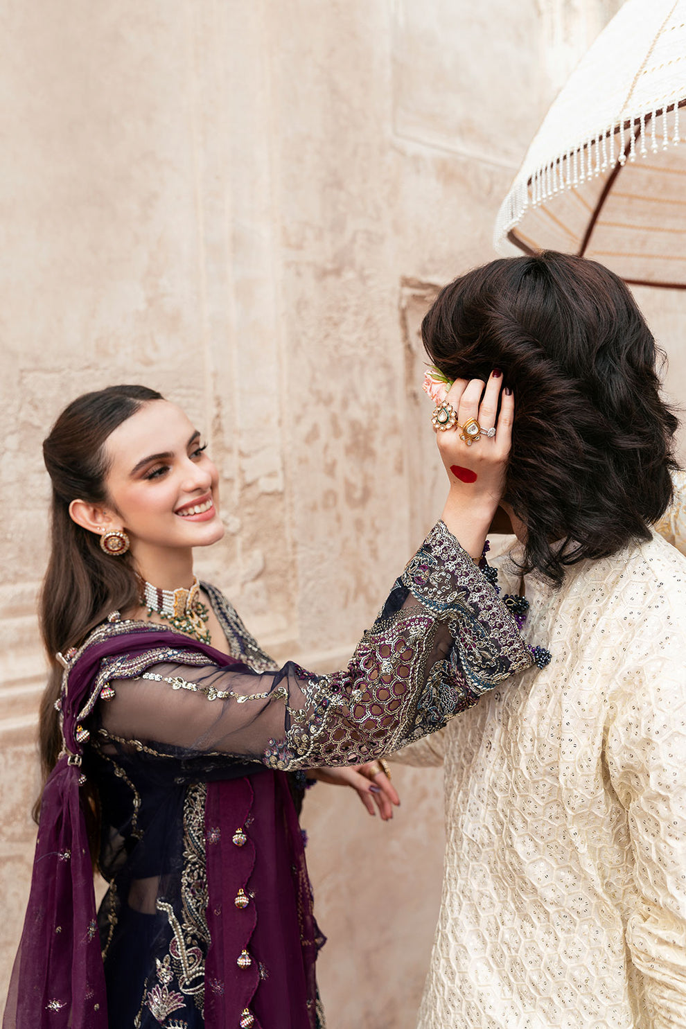 Shagna | Mehfil Festive Formals | SF-09-NEEL - by Libayah - Registered Vendor of : Shagna - 100% Original Designer Dress