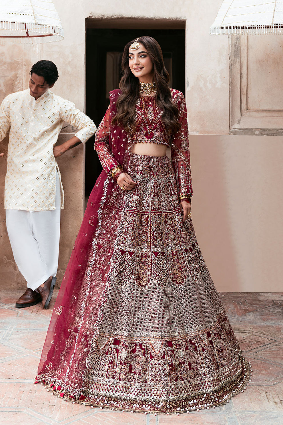 Shagna | Mehfil Festive Formals | SF-01- GULRUKH by Ramsha - Designer Dress  - Type : Ladies Clothes - Available at Libayah - 100% Original 