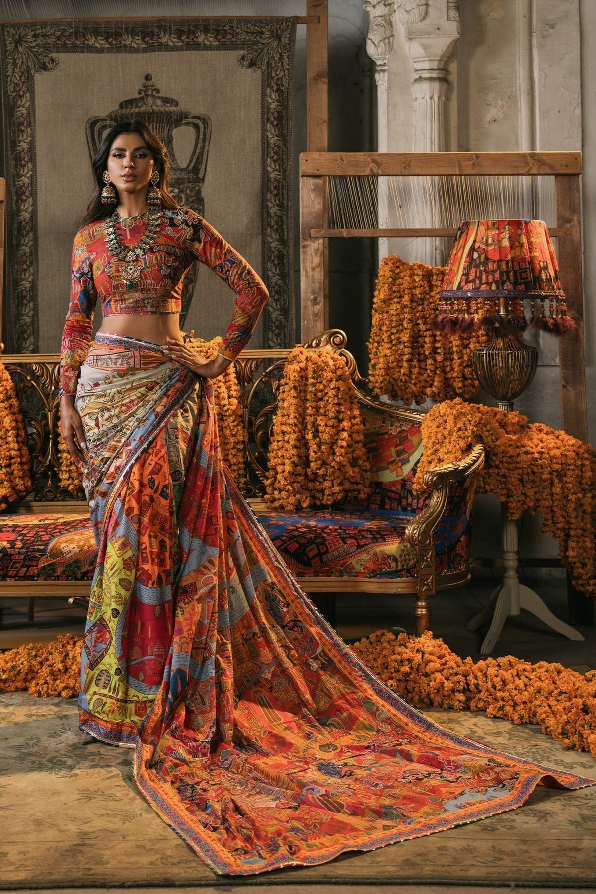 Fahad Hussayn | Lawn Banger | Mewar by Fahad Hussayn - Designer Dress - Type: Ladies Clothes - Available at Libayah - 100% Original