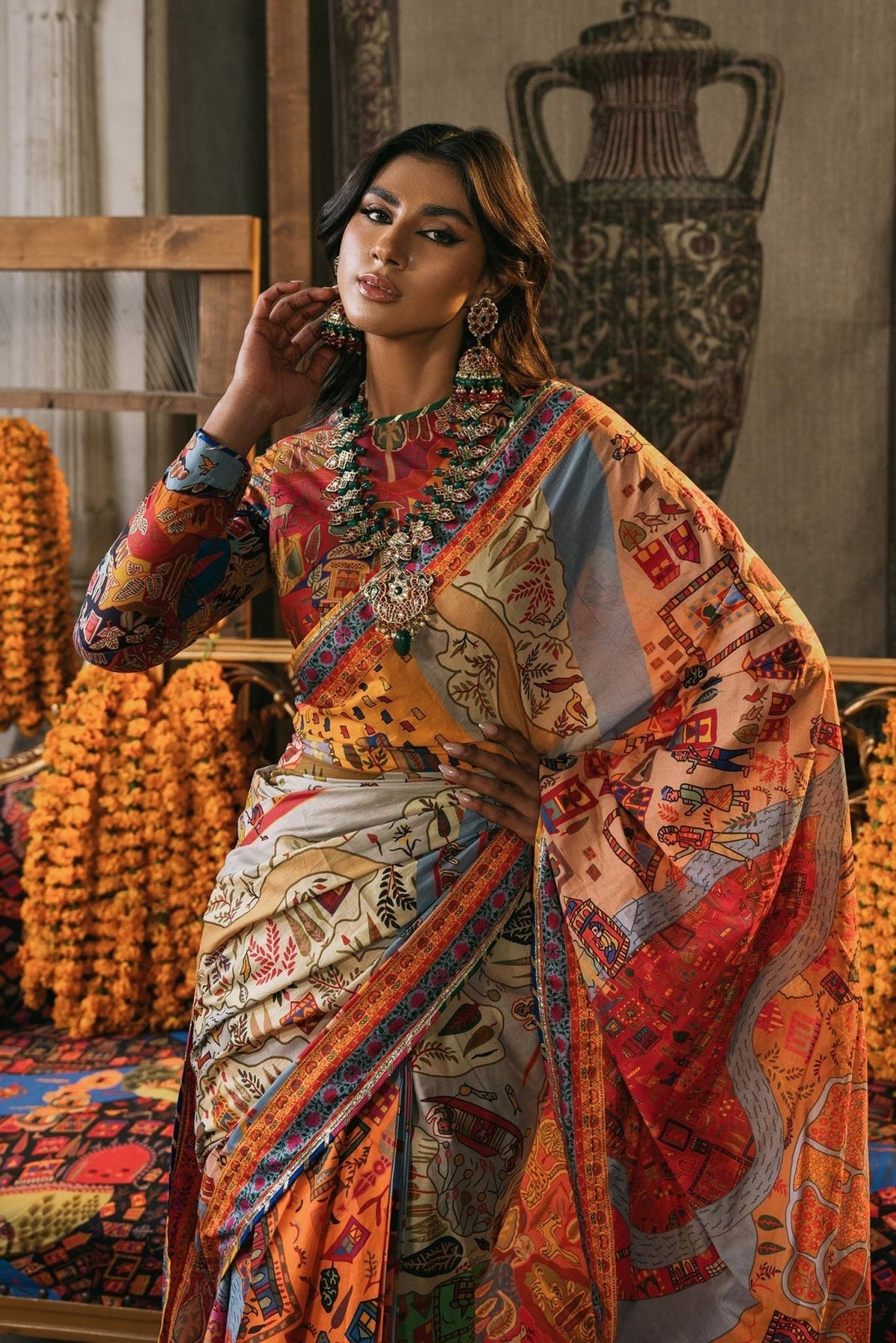 Fahad Hussayn | Lawn Banger | Mewar by Fahad Hussayn - Designer Dress - Type: Ladies Clothes - Available at Libayah - 100% Original