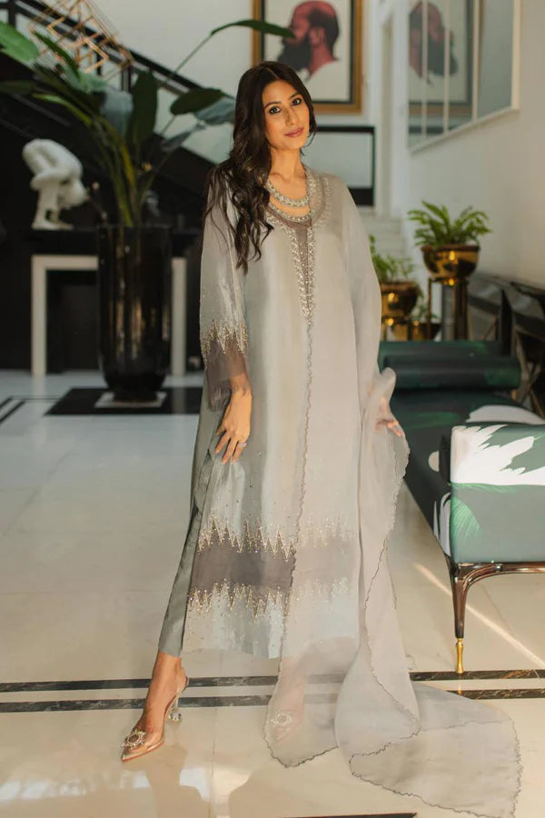 Jeem | Luxury Pret | MINK GREY by Jeem - Designer Dress - Type: Ladies Clothes - Available at Libayah - 100% Original