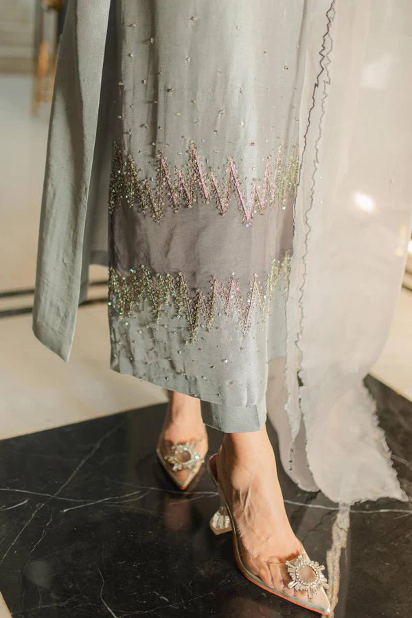 Jeem | Luxury Pret | MINK GREY by Jeem - Designer Dress - Type: Ladies Clothes - Available at Libayah - 100% Original