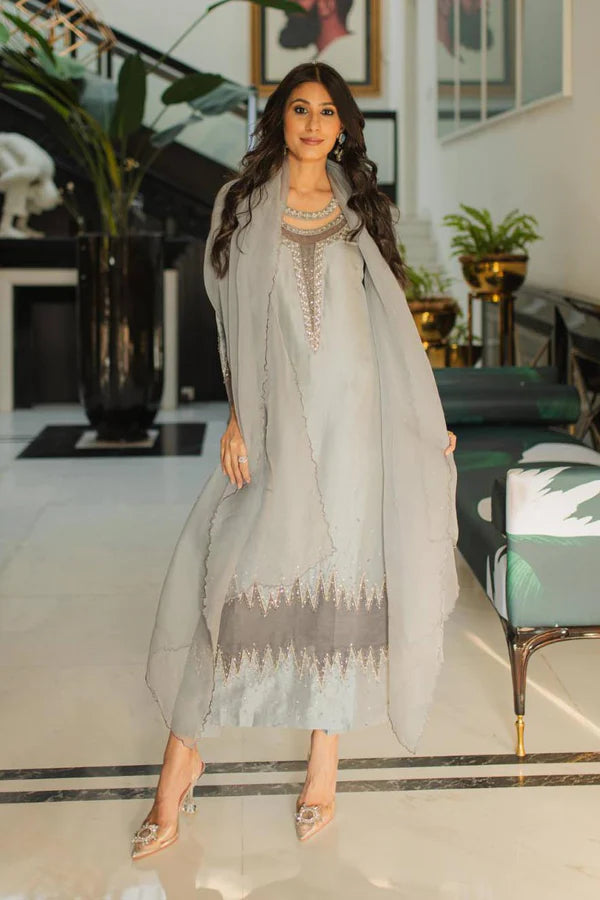 Jeem | Luxury Pret | MINK GREY by Jeem - Designer Dress - Type: Ladies Clothes - Available at Libayah - 100% Original