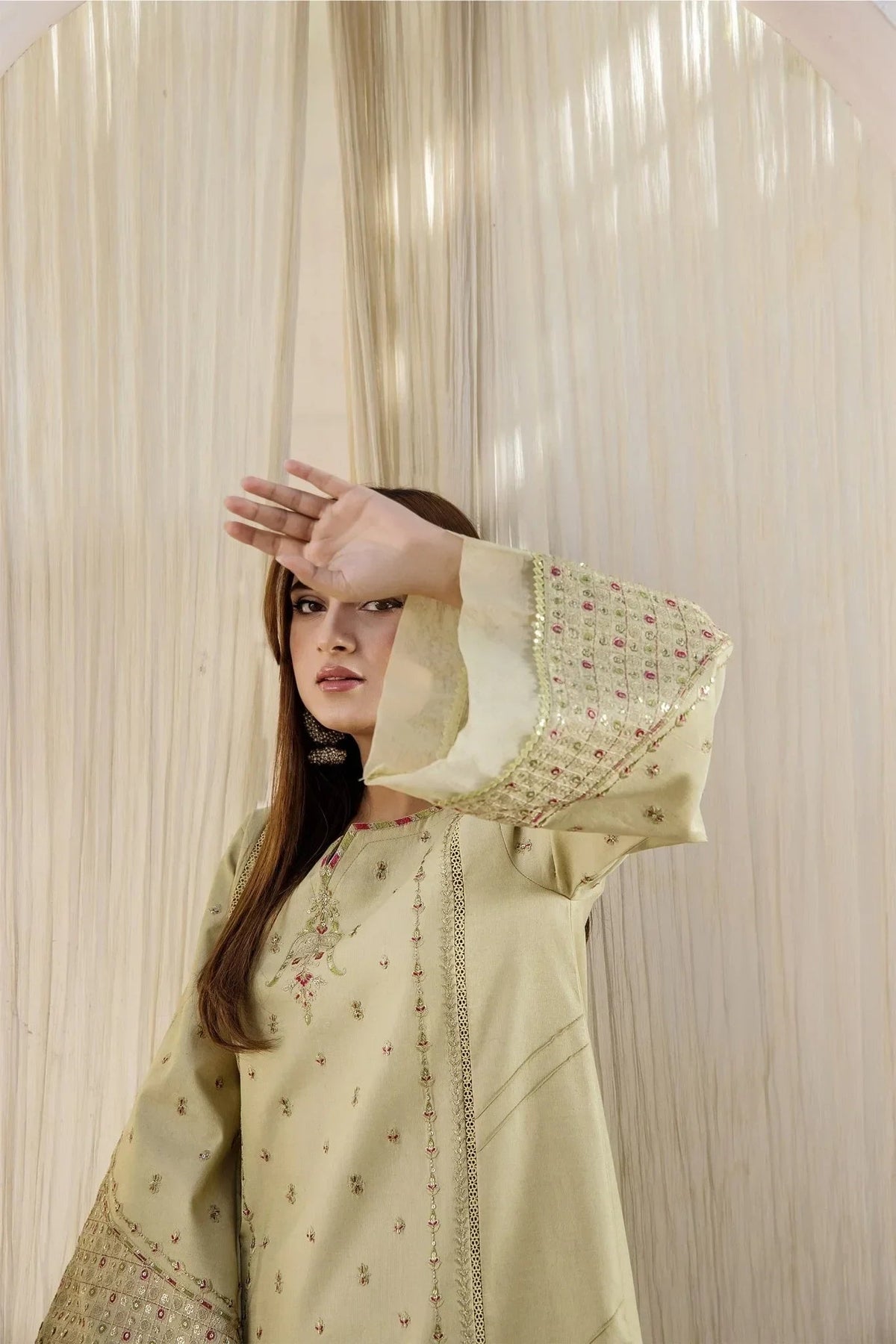 Rajwani | Sohani Casual Pret | MINT GOLD