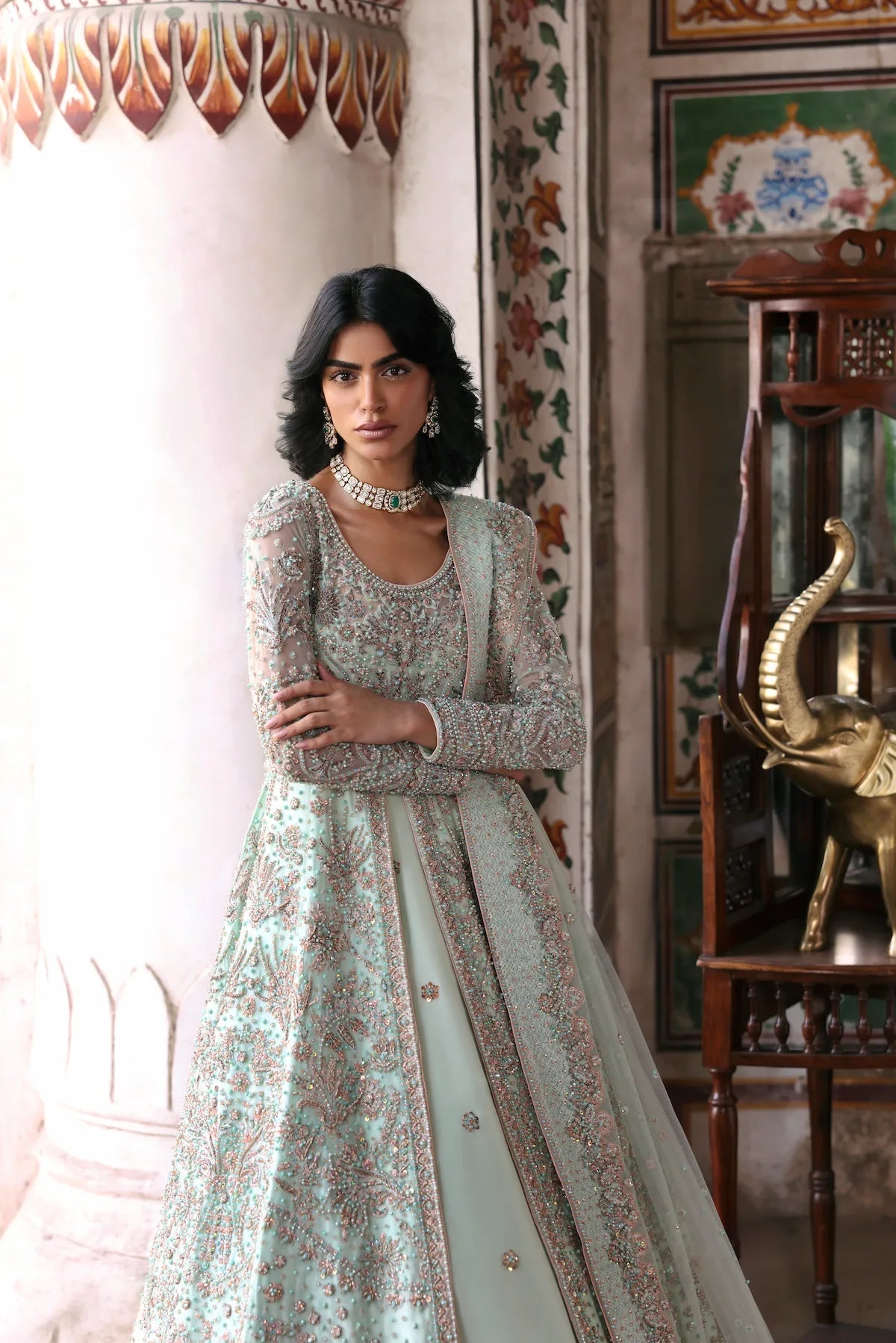 Waqas Shah | Vyah Diyan Tyaariyan 26 | Laila by Waqas Shah - Designer Dress  - Type : Ladies Clothes - Available at Libayah - 100% Original 