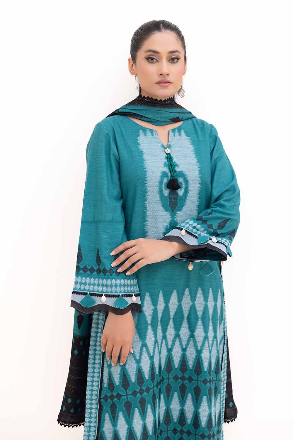 Gul Ahmed | Winter Collection 24 | Pashmina Dupatta MJ-42058 by Gul Ahmed - Designer Dress - Type: Ladies Clothes - Available at Libayah - 100% Original