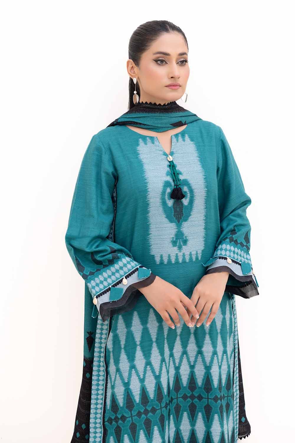 Gul Ahmed | Winter Collection 24 | Pashmina Dupatta MJ-42058 by Gul Ahmed - Designer Dress - Type: Ladies Clothes - Available at Libayah - 100% Original