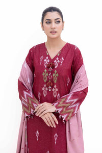Gul Ahmed | Winter Collection 24 | Karandi Suit with Jacquard Dupatta MJ-42060 by Gul Ahmed - Designer Dress - Type: Ladies Clothes - Available at Libayah - 100% Original