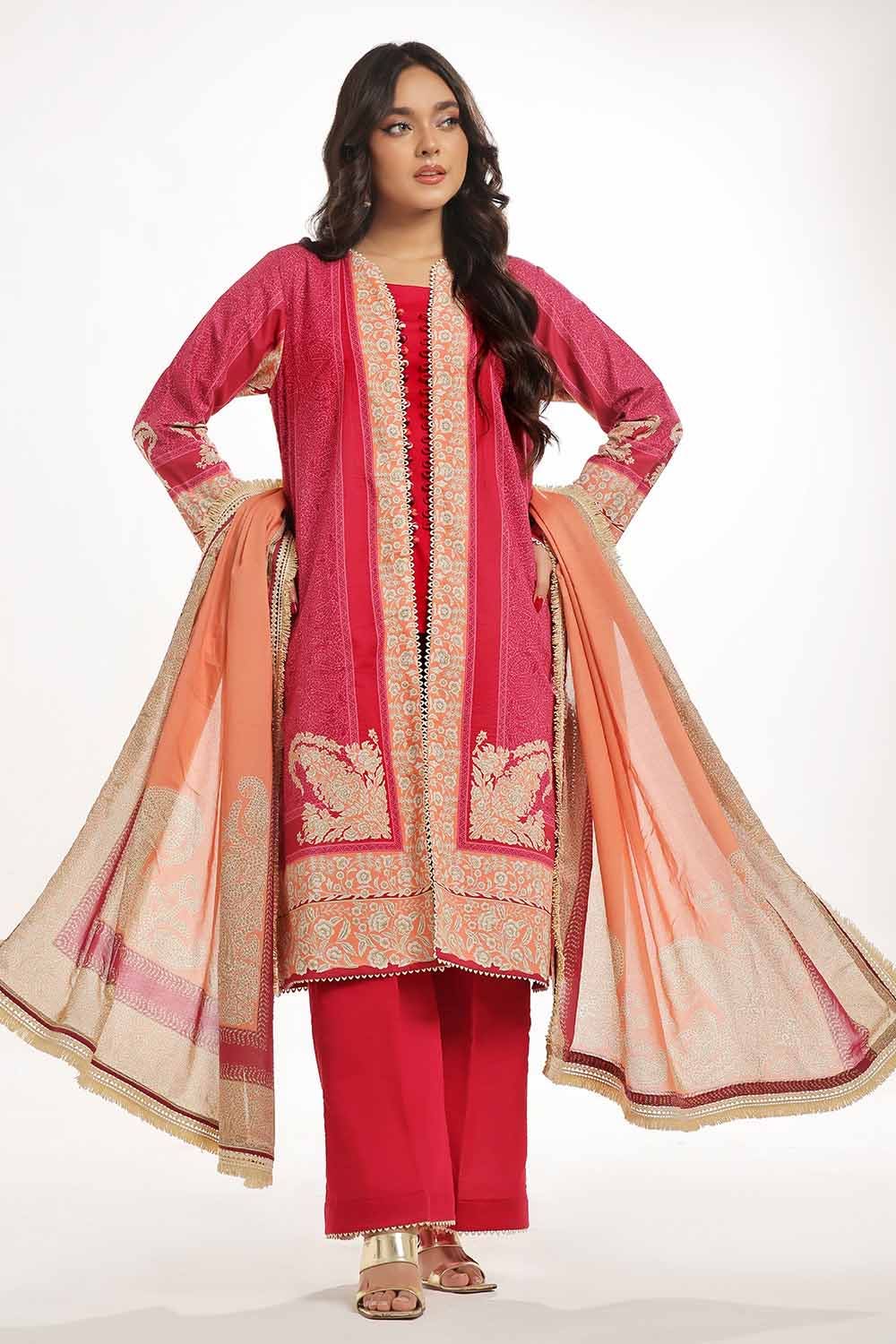 Gul Ahmed | MalMal Collection 24 | ML-42013 by Gul Ahmed - Designer Dress - Type: Luxury - Available at Libayah - 100% Original