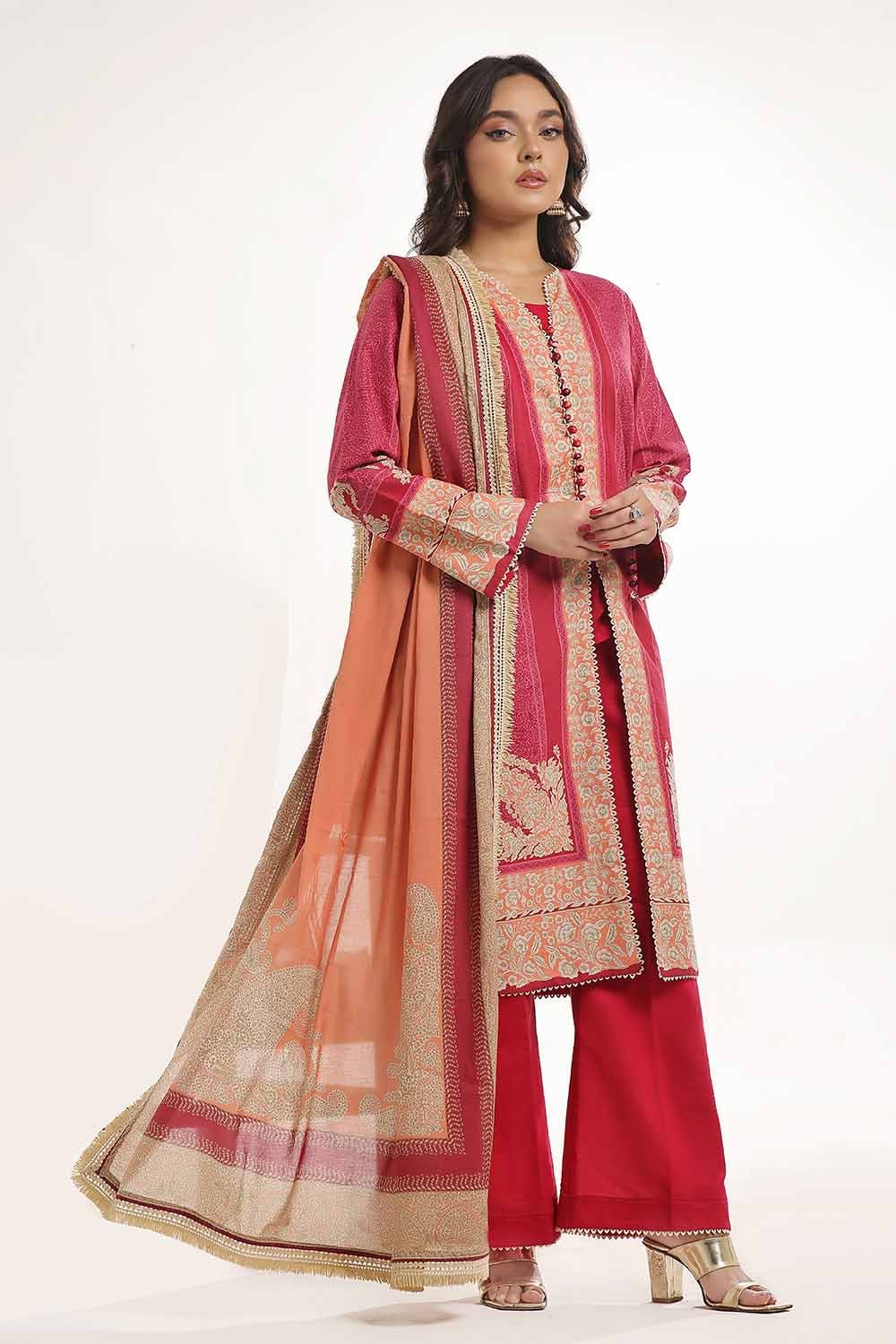 Gul Ahmed | MalMal Collection 24 | ML-42013 by Gul Ahmed - Designer Dress - Type: Luxury - Available at Libayah - 100% Original