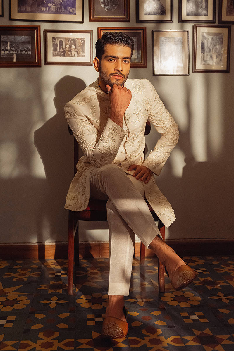 Pakistani Menswear | MNR-AROOJ by Libayah Ltd. - Designer Dress - Type: Menswear - Available at Libayah - 100% Original