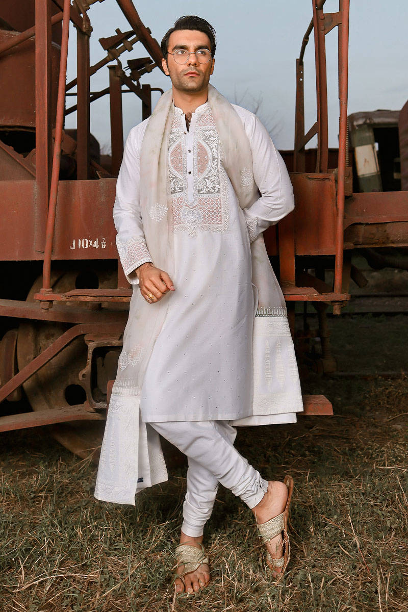 Pakistani Menswear | MNR-RAWISH by Libayah Ltd. - Designer Dress - Type: Menswear - Available at Libayah - 100% Original