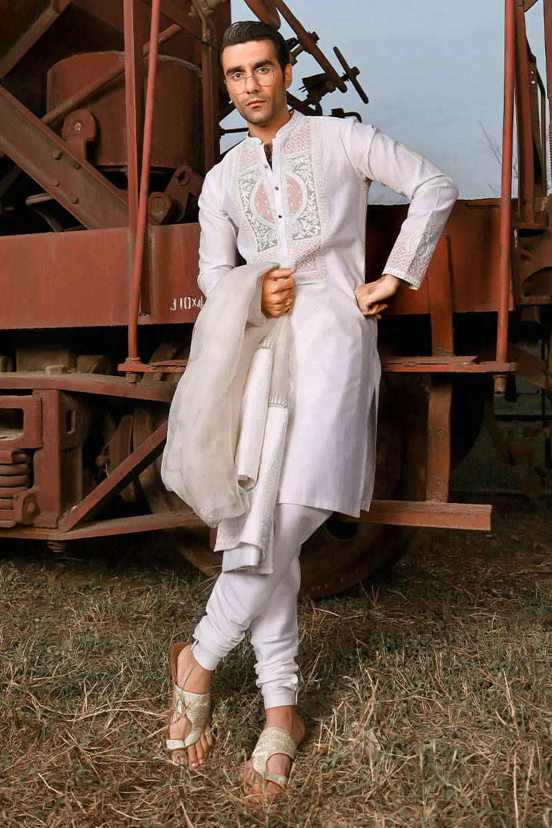 Pakistani Menswear | MNR-RAWISH by Libayah Ltd. - Designer Dress - Type: Menswear - Available at Libayah - 100% Original