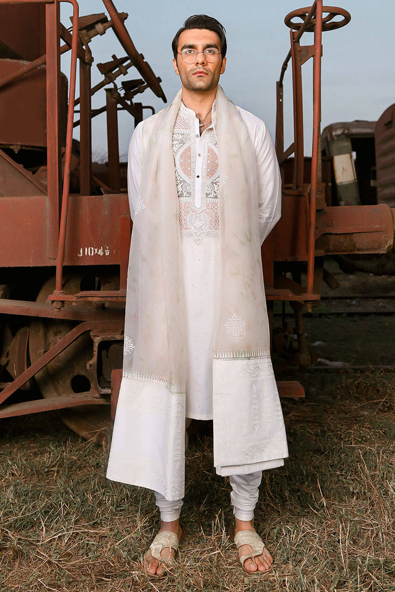 Pakistani Menswear | MNR-RAWISH by Libayah Ltd. - Designer Dress - Type: Menswear - Available at Libayah - 100% Original